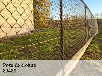 Pose de cloture 89480
