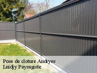 Pose de cloture  andryes-89480 Lobry elagage 89