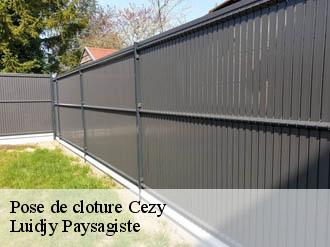 Pose de cloture  cezy-89410 Lobry elagage 89