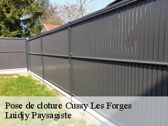 Pose de cloture cussy-les-forges-89420 Luidjy Paysagiste