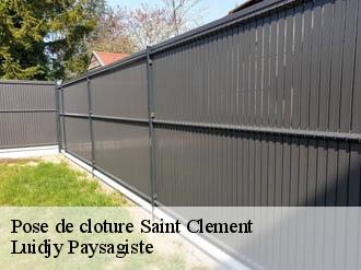 Pose de cloture  saint-clement-89100 Lobry elagage 89