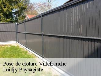 Pose de cloture villefranche-89120 Lobry elagage 89